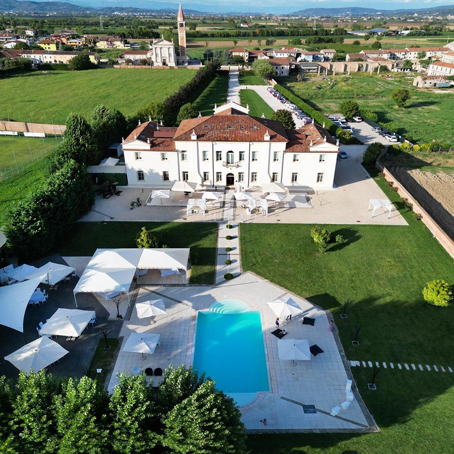Villa Cornaro vista aerea